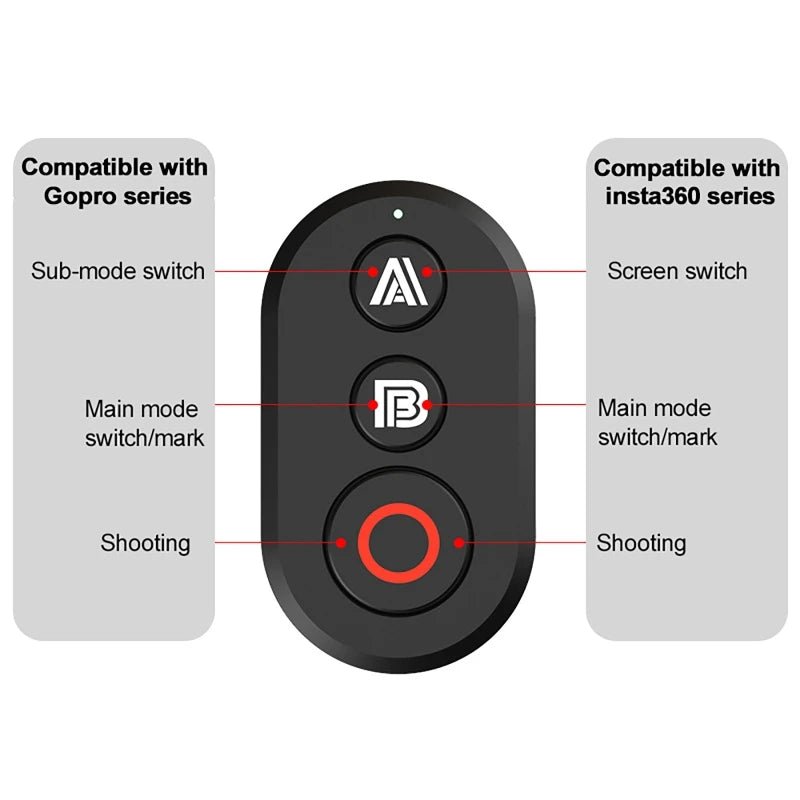 Télécommande Bluetooth Caméra d'Action – Compatible GoPro & Insta360 - Smiles shop