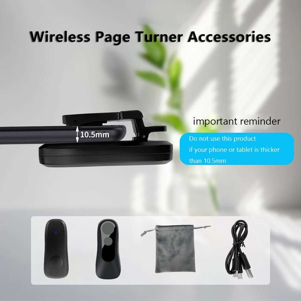 Tourne-Page Bluetooth Sans Fil – Liseuse, Tablette & Déclencheur Selfie - Smiles shop