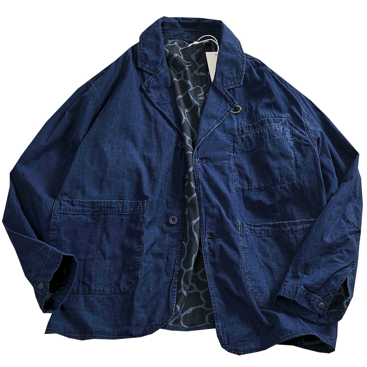 Veste en Jean Homme 100% Coton – Style Américain Rétro, Coupe Loose & High Street - Smiles shop