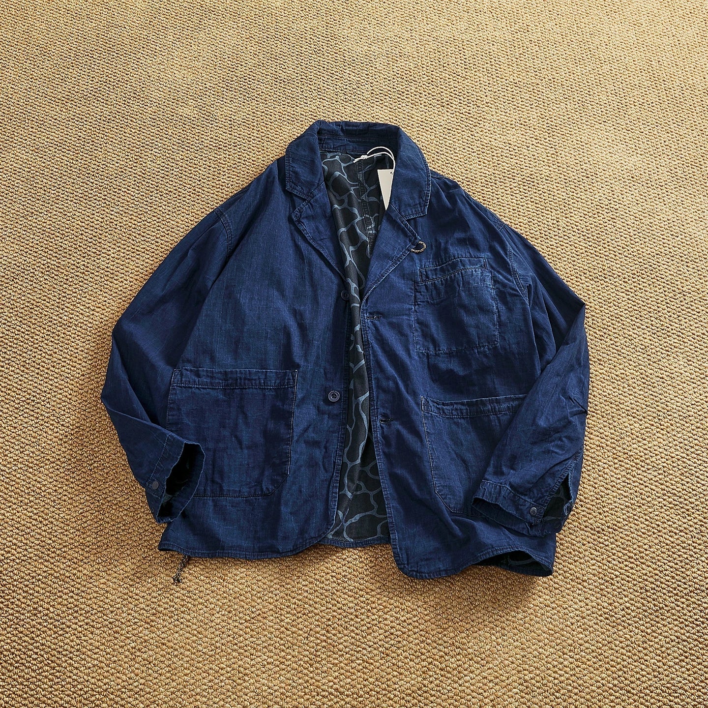Veste en Jean Homme 100% Coton – Style Américain Rétro, Coupe Loose & High Street - Smiles shop