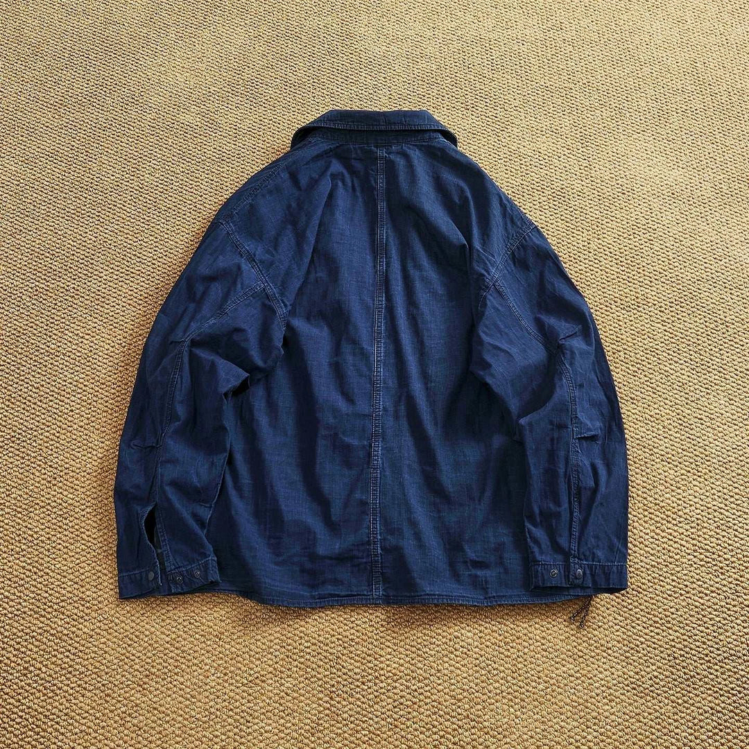 Veste en Jean Homme 100% Coton – Style Américain Rétro, Coupe Loose & High Street - Smiles shop