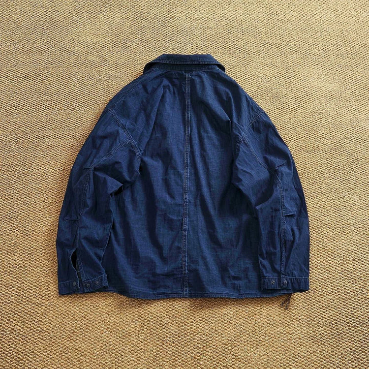 Veste en Jean Homme 100% Coton – Style Américain Rétro, Coupe Loose & High Street - Smiles shop