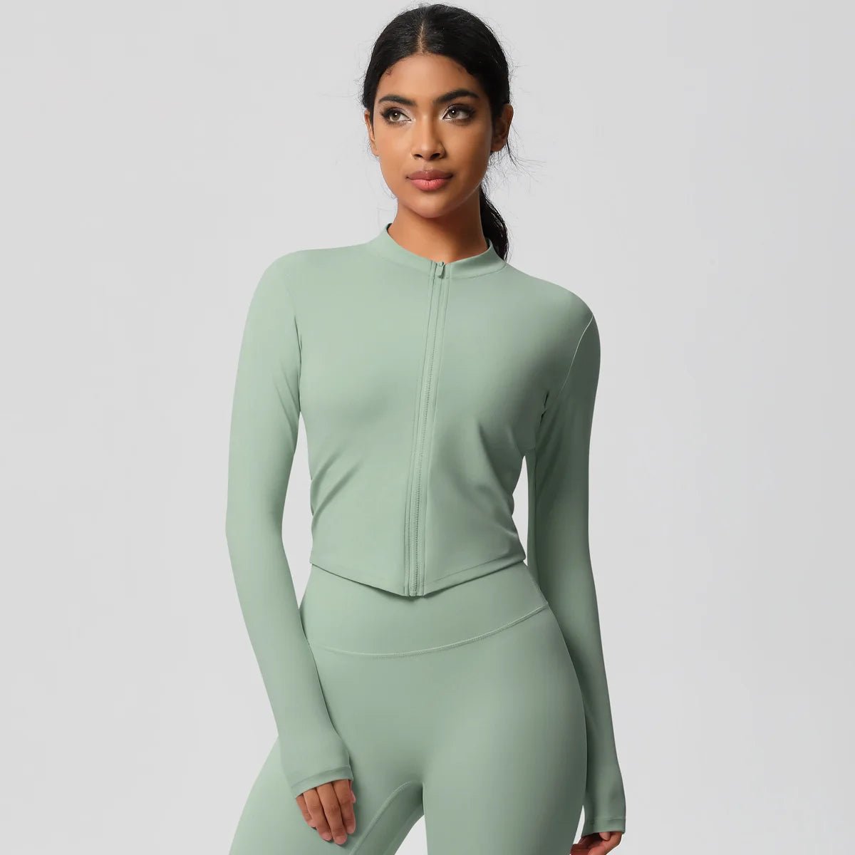 Veste Yoga Femme Sans Couture – Séchage Rapide & Stretch 4 Directions - Smiles shop