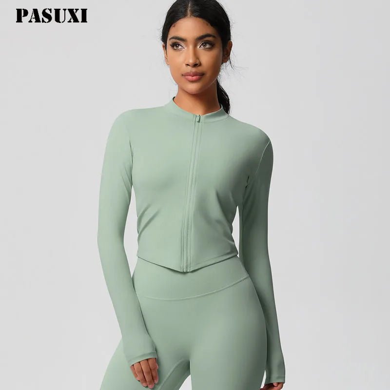 Veste Yoga Femme Sans Couture – Séchage Rapide & Stretch 4 Directions - Smiles shop