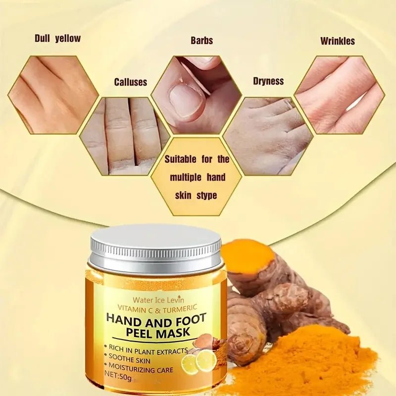 Vitamin C & Turmeric Hand and Foot Mask – Smoothing & Brightening - Smiles shop