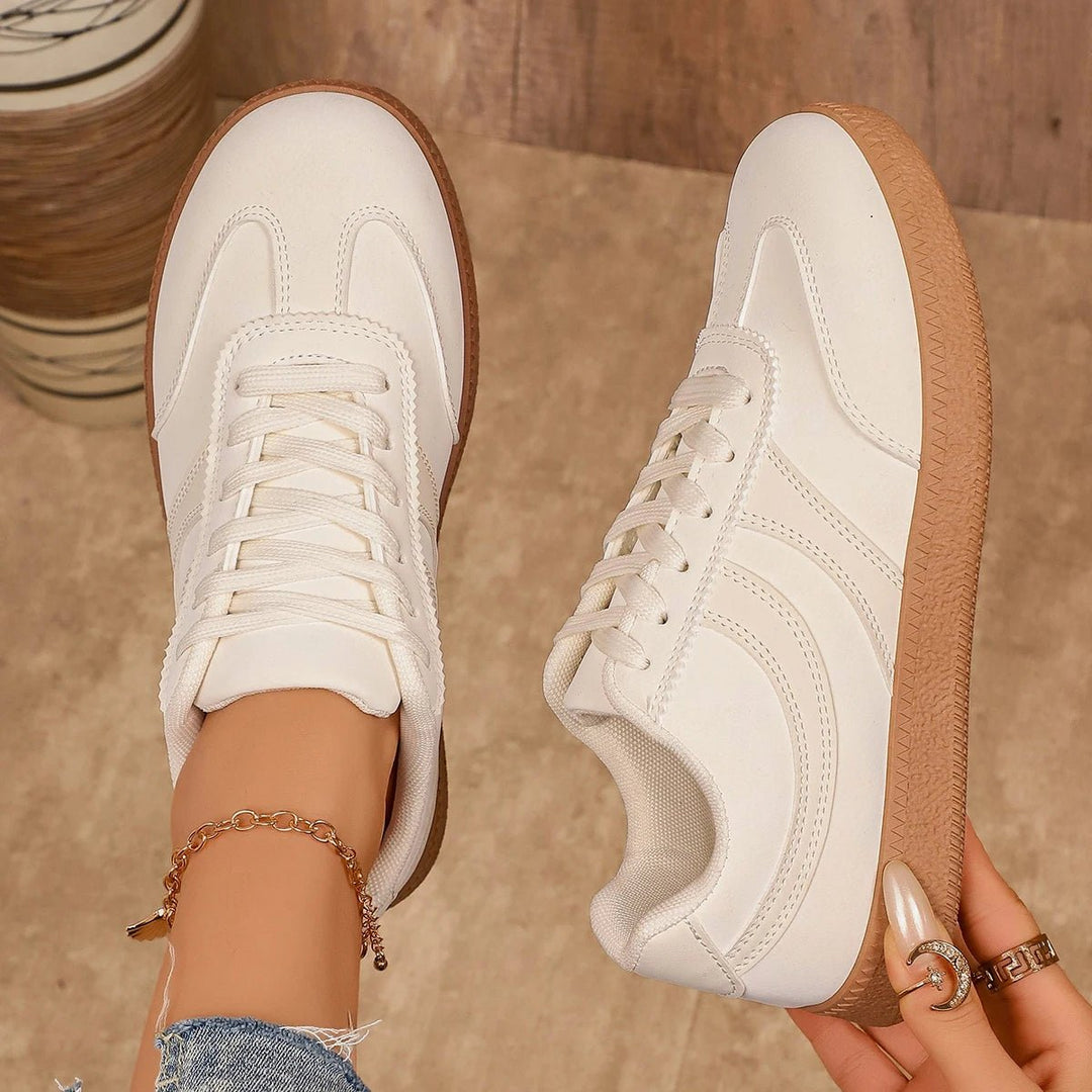 Women's Retro Platform Sneakers – Non-Slip Thick Sole | Brown - Smiles shop