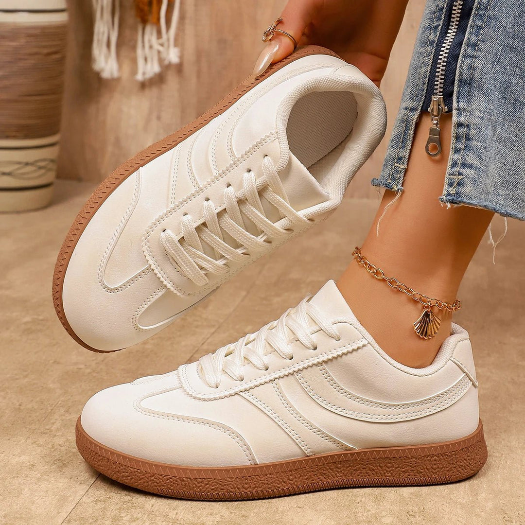 Women's Retro Platform Sneakers – Non-Slip Thick Sole | Brown - Smiles shop