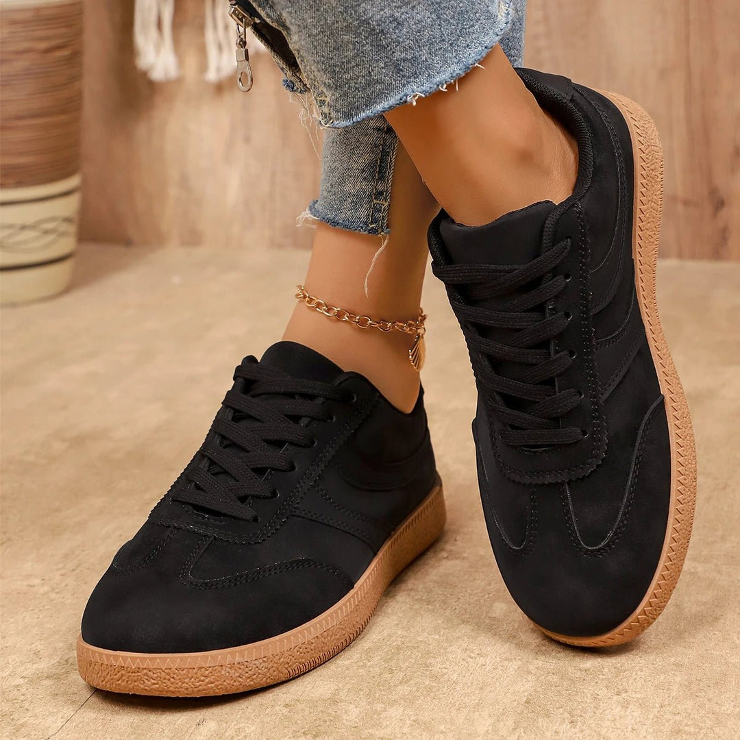 Women's Retro Platform Sneakers – Non-Slip Thick Sole | Brown - Smiles shop