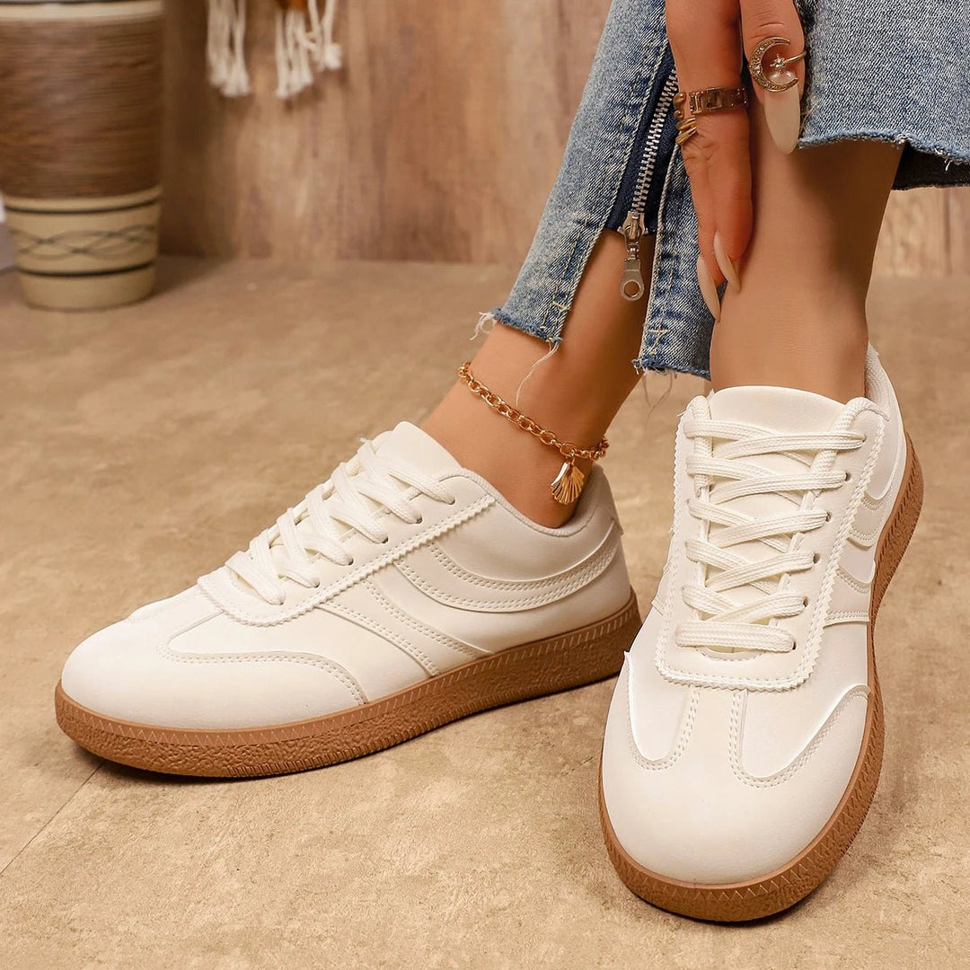 Women's Retro Platform Sneakers – Non-Slip Thick Sole | Brown - Smiles shop