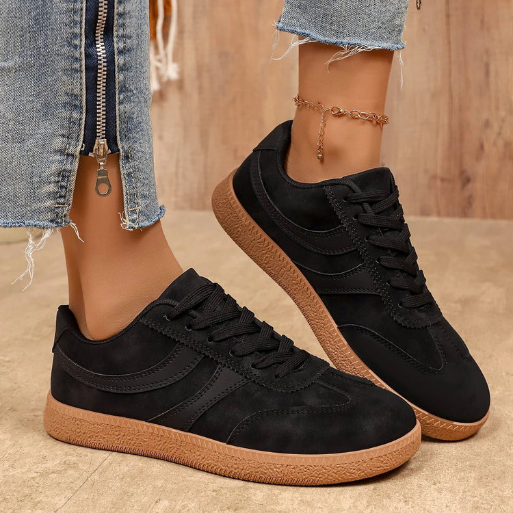 Women's Retro Platform Sneakers – Non-Slip Thick Sole | Brown - Smiles shop