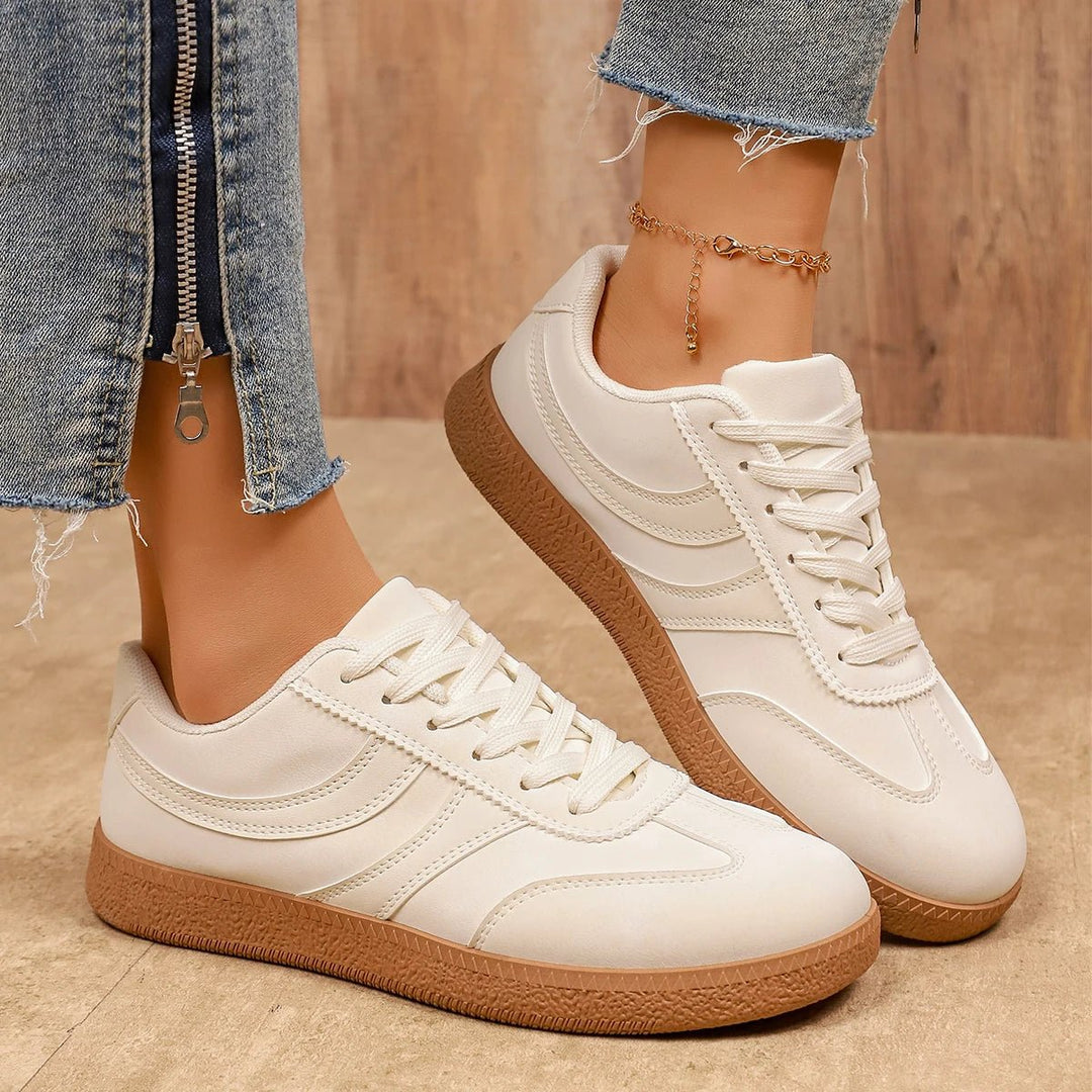 Women's Retro Platform Sneakers – Non-Slip Thick Sole | Brown - Smiles shop